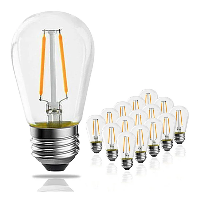 Decorative S14 Dimmable LED Filament Lighting Bulbs Lamp Manufacturer Wholesale From China E27 E26 B22 Base