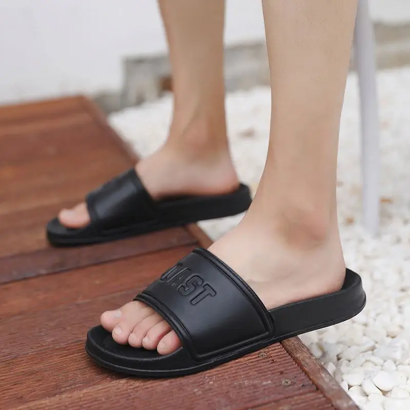 

Custom Woman Flat Slippers Female Logo,New Model Pu Sliders Slippers Women,Custom Allochroic Slide Sandals Women, All color available