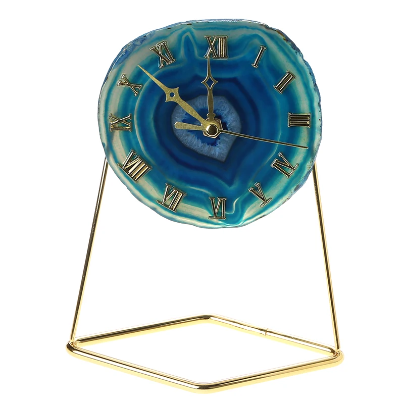

2020 hot sell newest design agate clock with a bracket