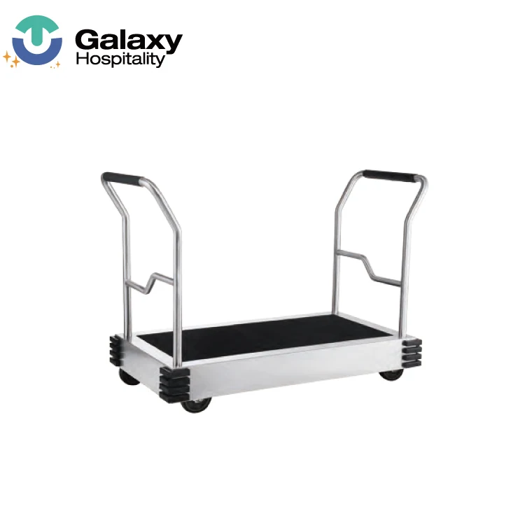 

Hot Sales Luggage Cart for Hotel Stainless Steel Housekeeping Trolley Luggage Cart Wheels, Cusromize