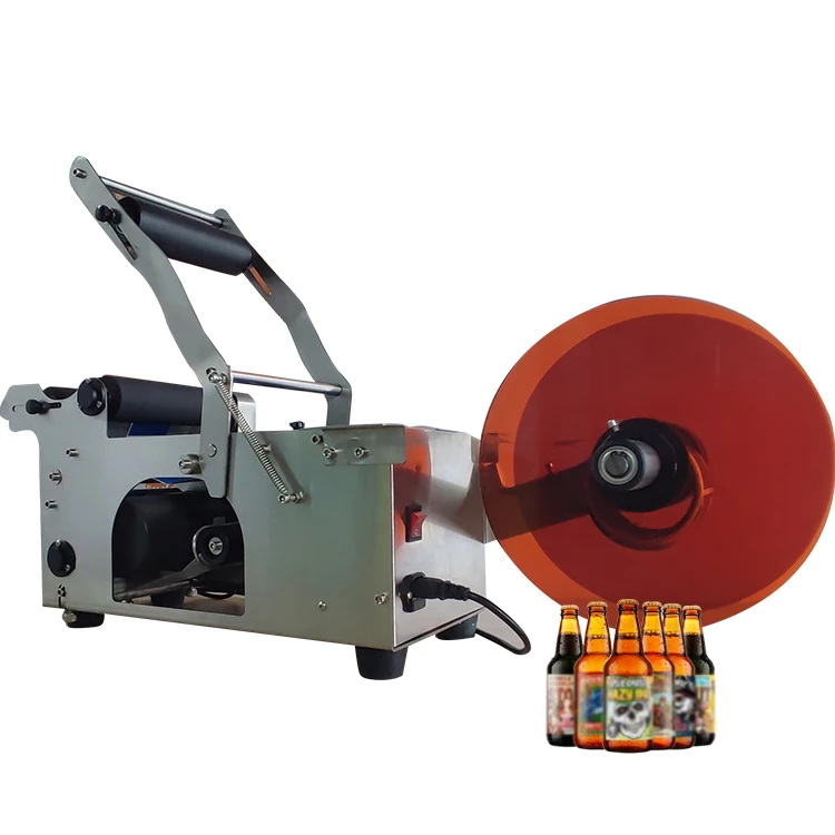 

Small Type Manual Semi Automatic Mini Round Bottle sticker Labelling Machine Price