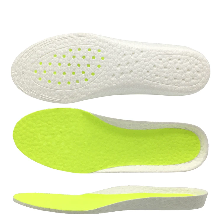 

Free Sample Men Performance Etpu Insole E-tpu Popcorn Sheet Midsole For Sport Running Shoes, White/black