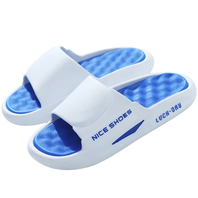 

Dropshipping Custom Logo 2022 White Men's Sandals Casual Swimming Shoes Light Weight Beach Slides Slippers