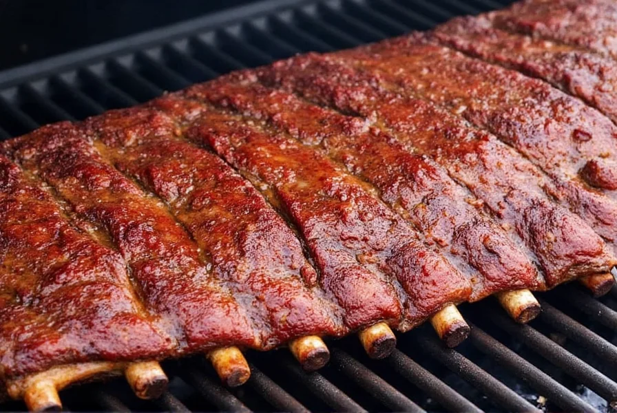 St. Louis ribs on a cutting board
