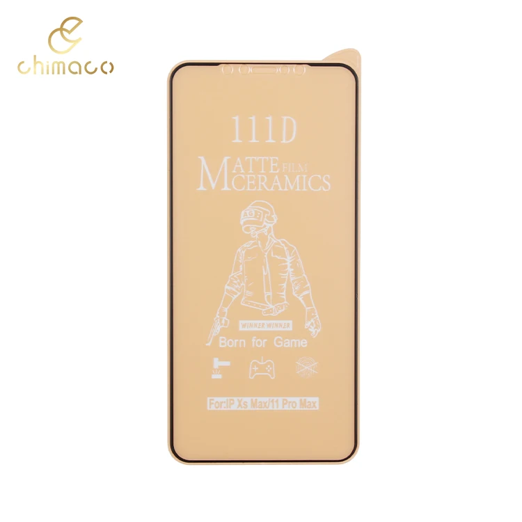

111D Anti-glare Prefect Fit No Bubble Ceramics Film Screen Protector For iPhone 11/11 Pro/11 Pro Max, Black white