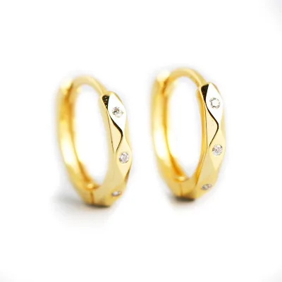 

Simple Design Earring 925 Sterling Silver Women Earrings, As picture