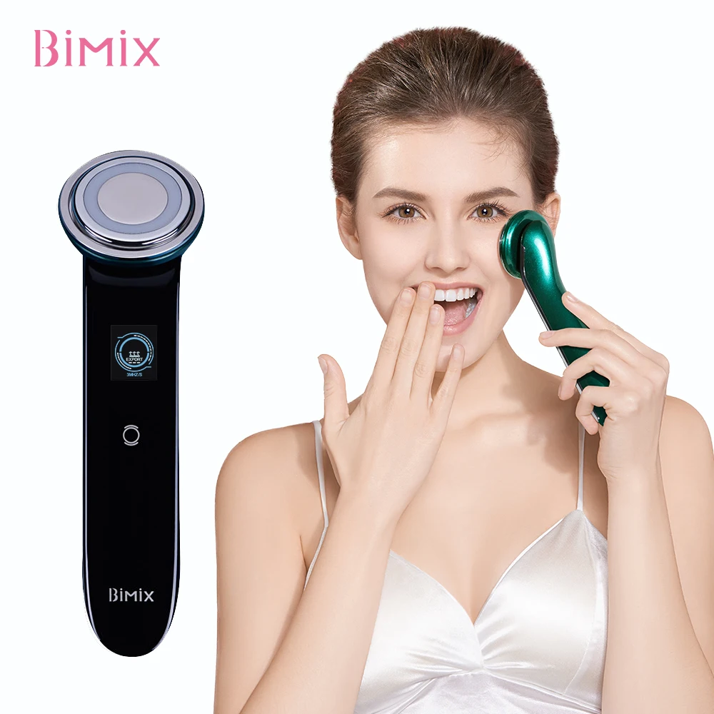 

led anti wrinkles vibrating face massager beauty instrument facial cleansing device