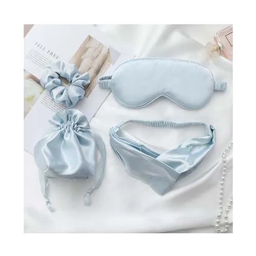 

Professional Manufacture Adjustable Satin Silk Scrunchie Sleep Cover Eye Mask