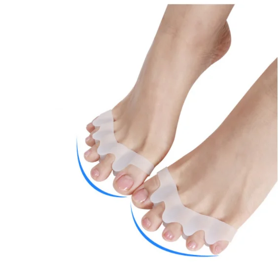 

Hot selling new 2021premium gel toe separator bunion toe separator for men and women, White,black,pink,blue,complexion
