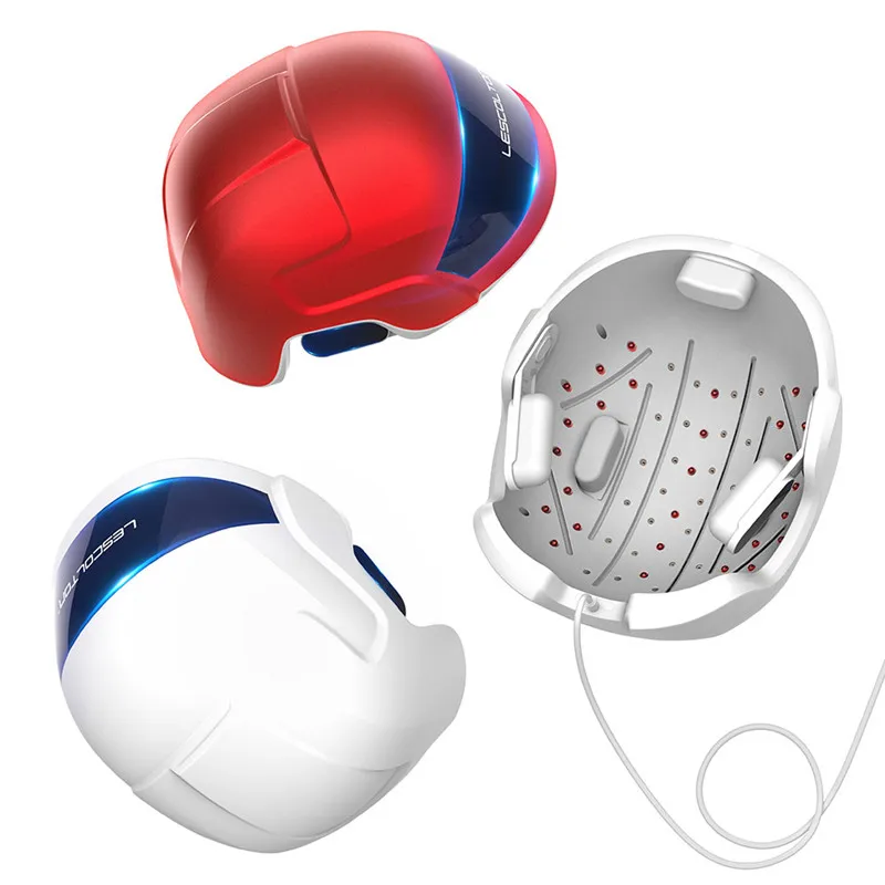 

oem factory 26 laser plus 30 led infrared light hair regrowth cap device laser lllt hair growth helmet machine toplaser, Silver,red,white