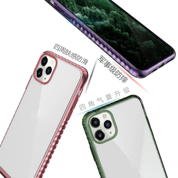 

Best selling 2020 transparent clear hard back tpu bumper cell mobile phone cover case for iphone 11 pro max 11pro max