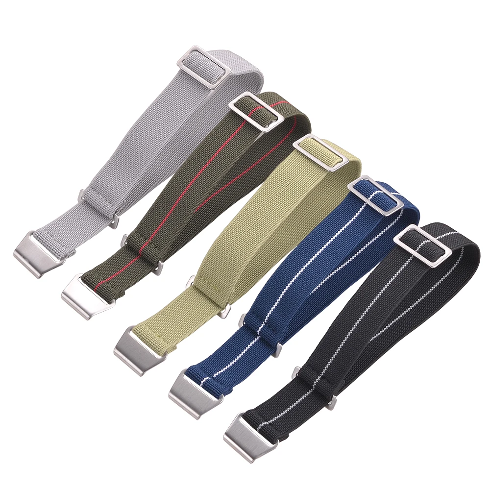 

EACHE Stock Custom Fabric Parachute Nylon Elastic Watch Bands Straps, 20 colors