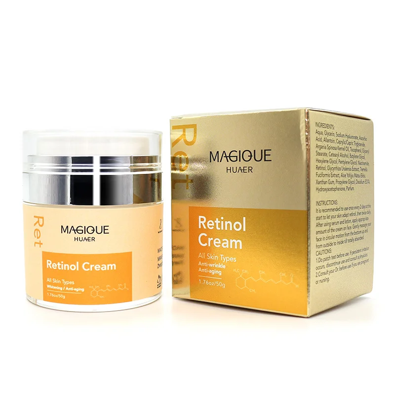 

New Best Organic Skin Care Lifting Whitening Night Natural Herbal Anti Wrinkle Face Retinol Cream For Face Acne N Scars