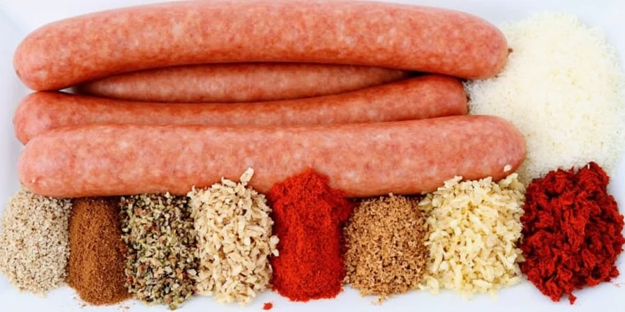Different styles of Italian sausages