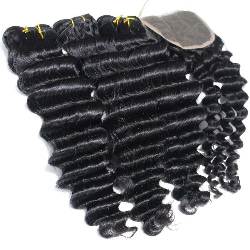 

Cheap Virgin Hair Bulk Orders 100 Percentage Natural Black Deep Wave Hair