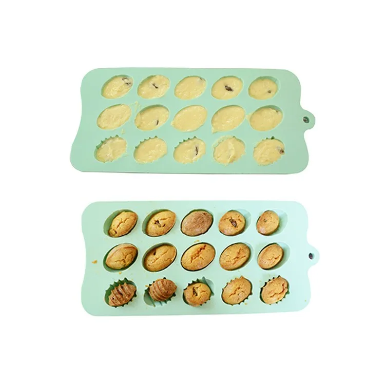 

Non-stick Food Grade Silicone Bakeware Chocolate Pastry Mold Cake Mould, Little green