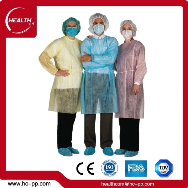 
2020 disposable isolation/lab/patient gown/coat pp/pp+pe/sms 