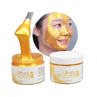 

Korea Private Label Korean Peel Off Powder Bio Collagen Crystal Facial 24K Foil Gold Face Mask