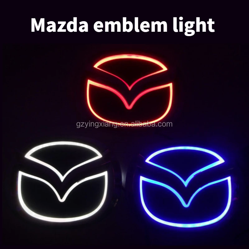 5D LED Car Tail Logo Blue light Auto Badge Light for Mazda 2 Mazda 3 Mazda-CX7 