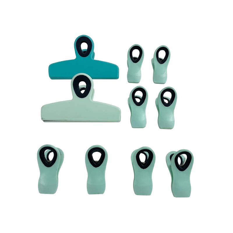 

Hot sale 10pcs Bag Clips with Magnet- Food Clips set Chip Clips for Food Storage, Blue
