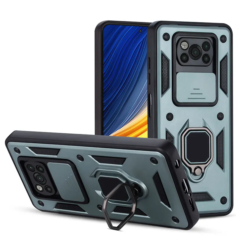 

For Xiaomi mi 11 lite 5G Phone Case Back Cover Shockproof Ring Kickstand Armor Cellphone Cover with Camera Protection, Multi-color option