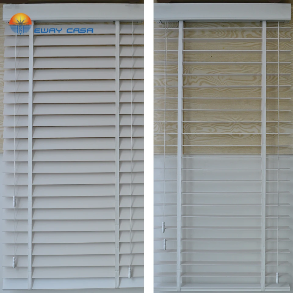 
Customized Wooden Blinds Real wood Slats Horizontal Blinds No.:WB_MB580 