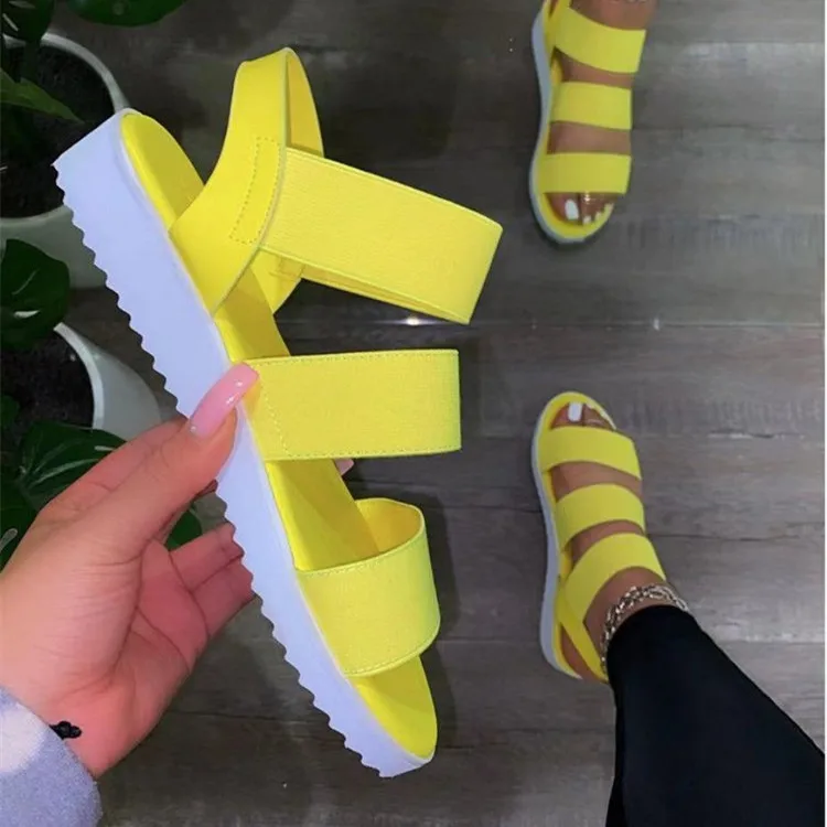 

LFS-34 2021 Plus Size Wholesale Shoes Sandals Women Shoes Flat Sandals Beach Sandals for Women and Ladies