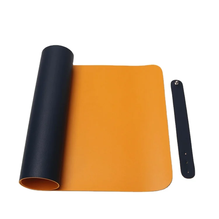 

Multifunctional Office Dual Sided PU Leather Desk Pad Protector Gaming Desk Mat Mouse Pad Leather Desk Pad, Customized color