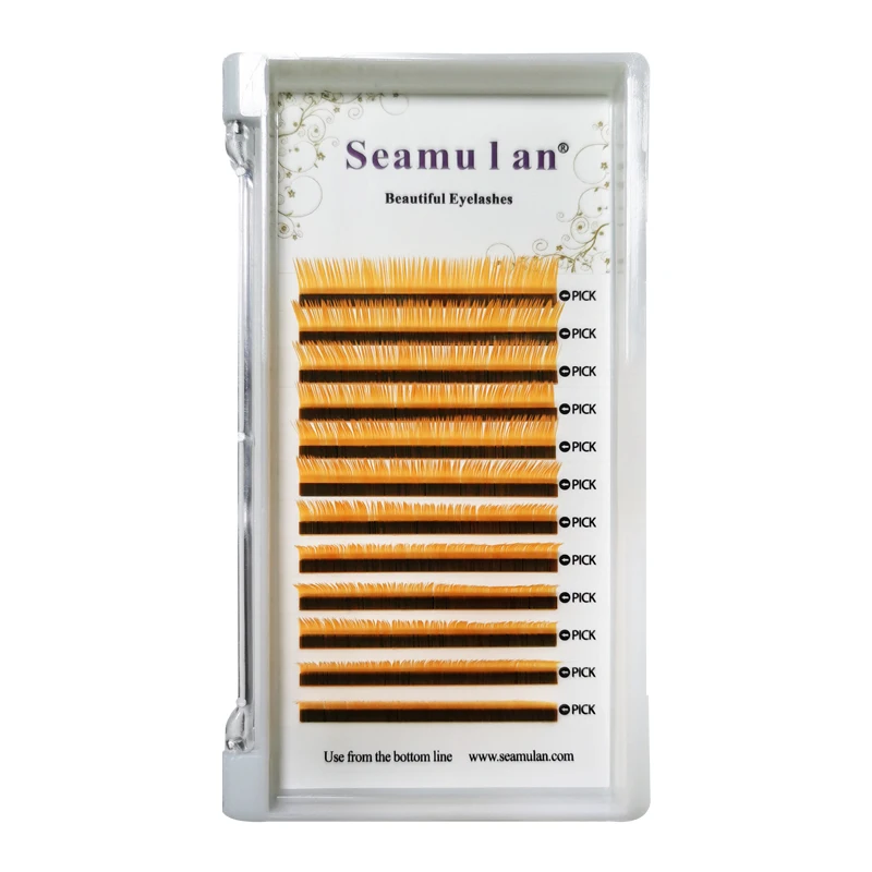 

Seamulan New Individual Fluorescent Eyelash Extension Orange, Organge