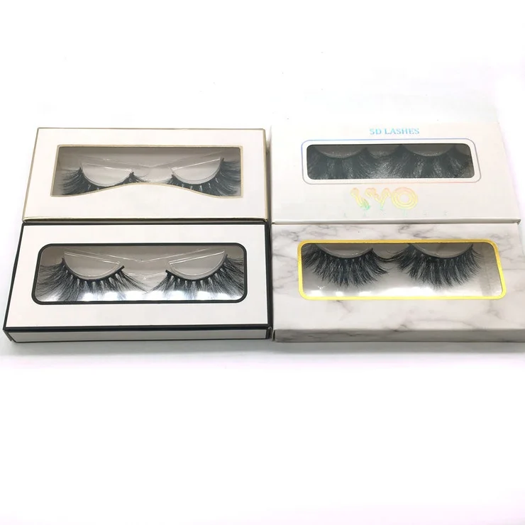 

paper lash box white empty packaging eyelash boxes custom logo