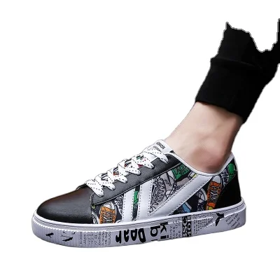 

Handsome men's shoes spring and summer tide new shoes male Korean version of versatile lace-up men sports shoes, As photo