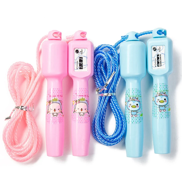 

In stock non-slip handle adjustable portable home fitness counting skipping rope weighted smart jumping rope, Pink,green,blue,yellow