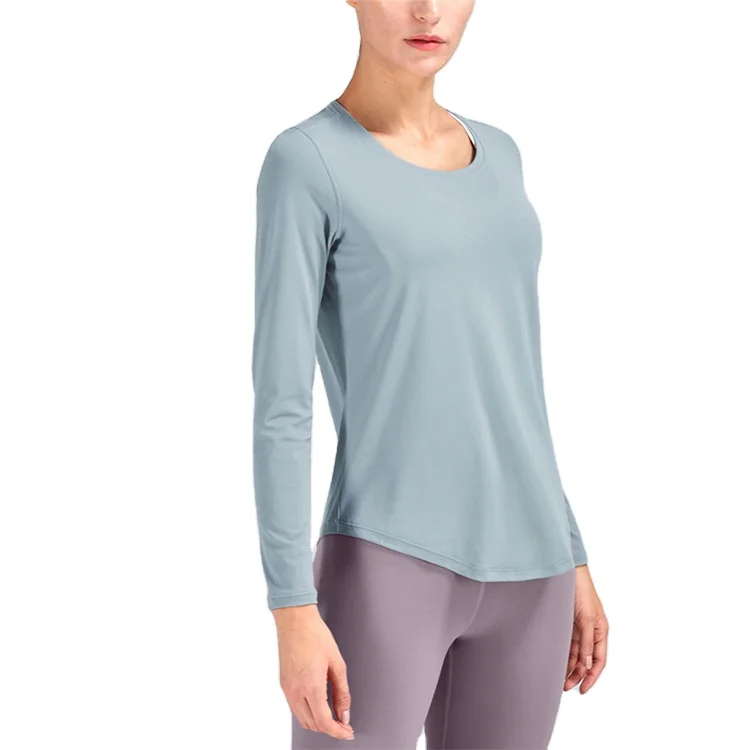 

QUICK DRY Sustainable Seamless Training Sportswear Women Yoga Wear Long Sleeve