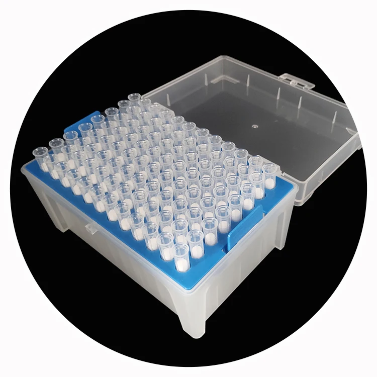 

Wholesale 96 wells 200ul Filtered Pipette Tips Box, Transparent