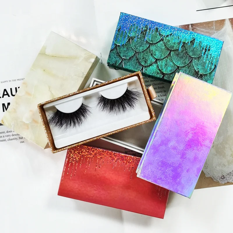 

3Pairs 25mm Mink Eyelashes Private Label Thick Mink Eyelash Chinese Wholesale Vendor