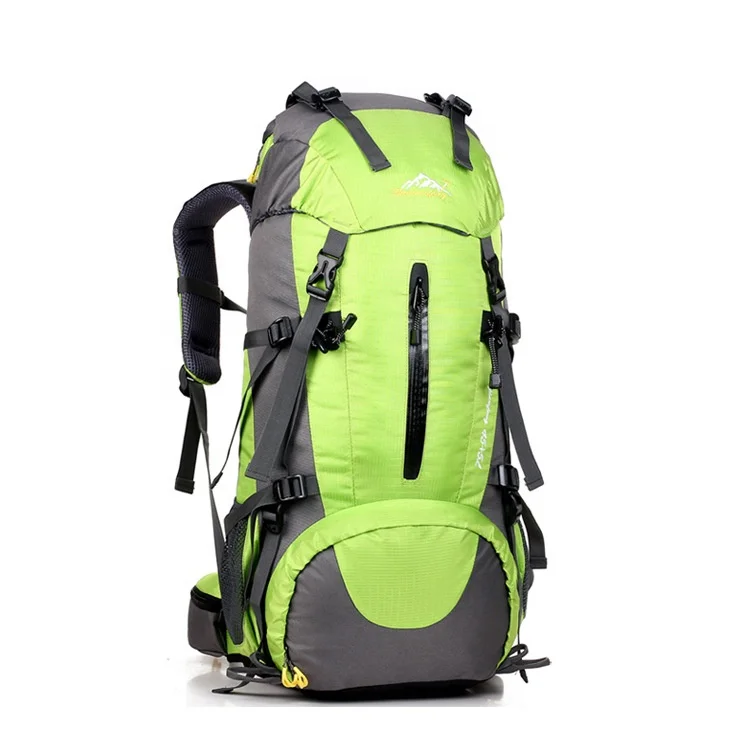 

Hot sale 45L hiking waterproof polymide mountain climbing shoulder bags rucksack, Customized