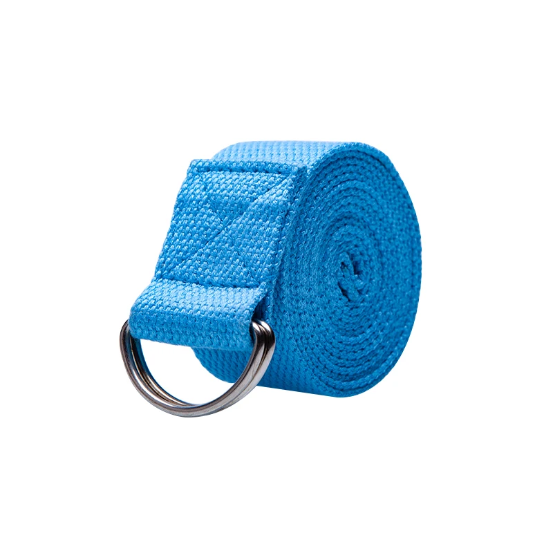 

Exercise Colorful Leg Stretching Polyester Cotton Yoga Strap, Customized