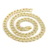 hollow chain solid k gold 9K 10K 14K 18K cuban Chain