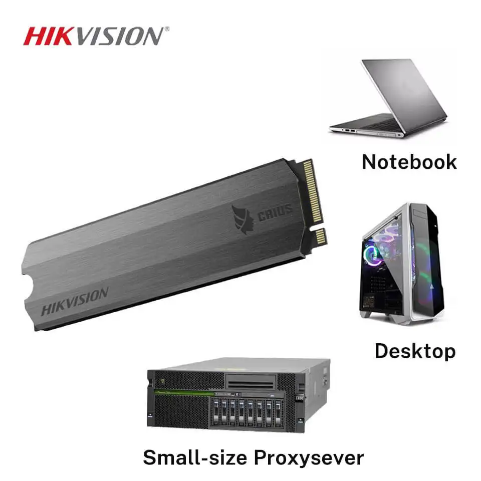 Hikvision juego de PC de escritorio computadora M2 marca Disque Dur 3 año Fornecedores PCIe Gen 3x4 NVMe Nand Flash 1 Tera Solido SSD