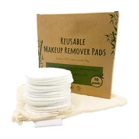 

Factory Price Customized Reusable Bamboo Make Up Remover Pads Wipes Packaging