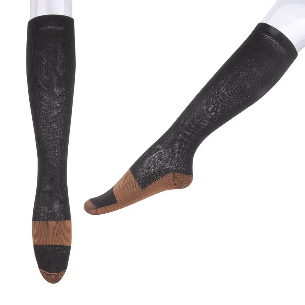 

Bulk wholesale copper custom design compression socks diabetic for women and men, Black or customzied compression copper socks