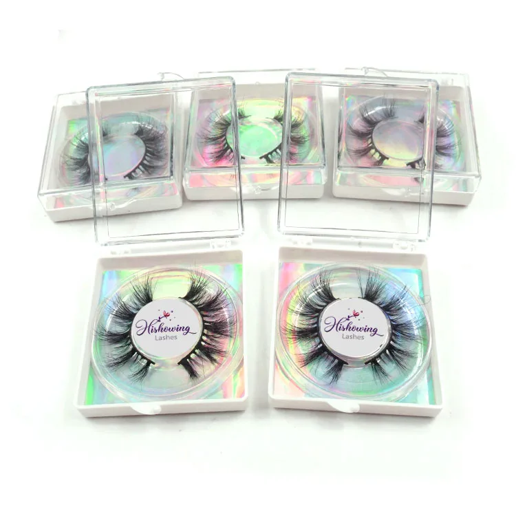 
glitter eyelash packaging with eyelash packaging box private label custom 