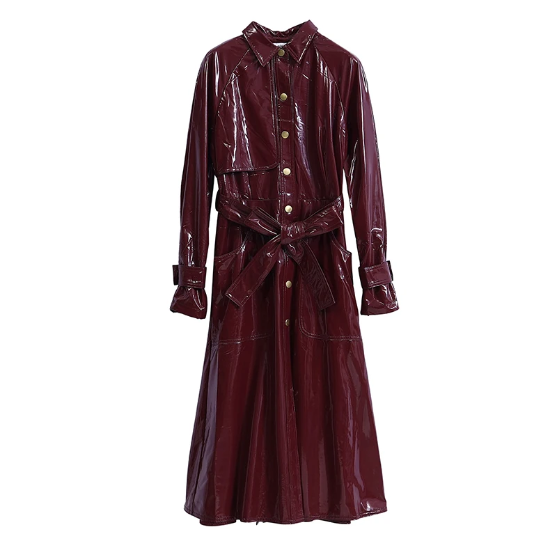 

Custom jacket claret spring X-Long 100% POLYESTER PU jacket women