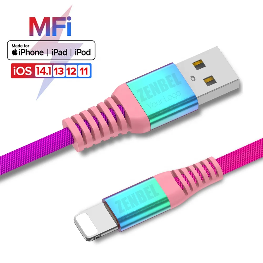 

charger mfi certified connector original foxconn licensed lightning cabo genuine certificated c48 c89 c94 chip kabel for iphone, White \black \green \pink \yellow\oem