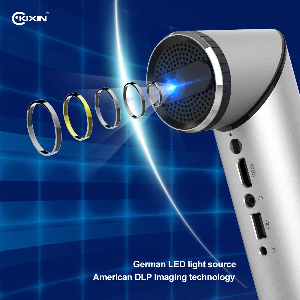 
Kixin K5H 7D Hologram 150 Inch Kids Projector 8G Memory Projector 