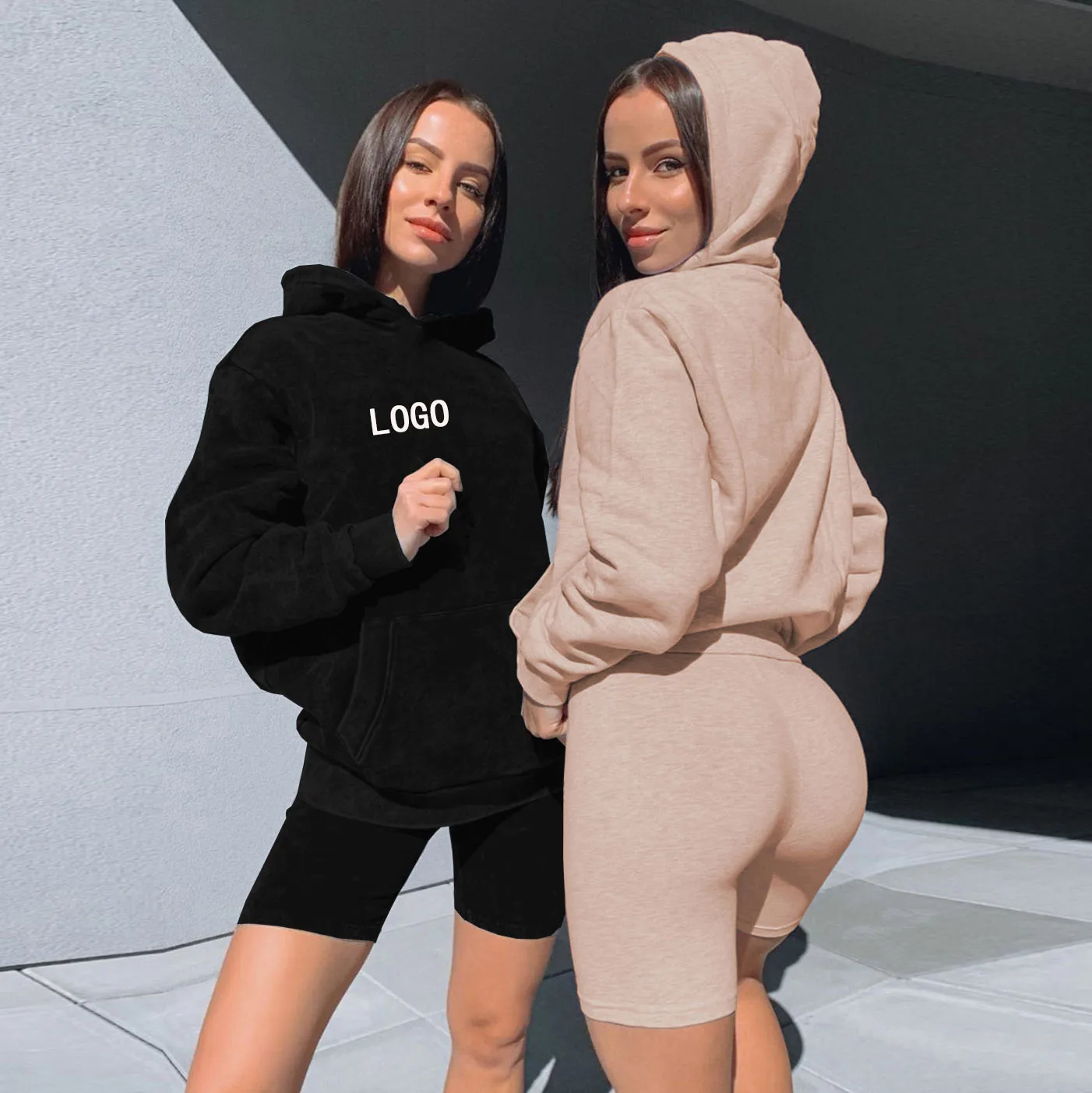 

Odm Oem Fashion Clothing Women Casual Plus Size Hoodie Set, Custom