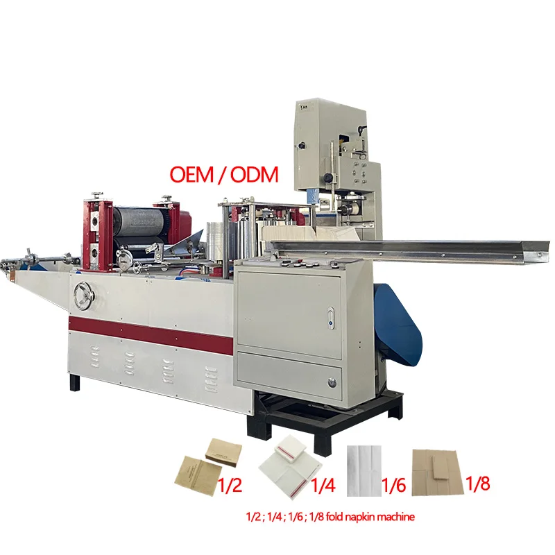 

Factory price napkin paper folding machine v folding z fold tissue napkins making machine
