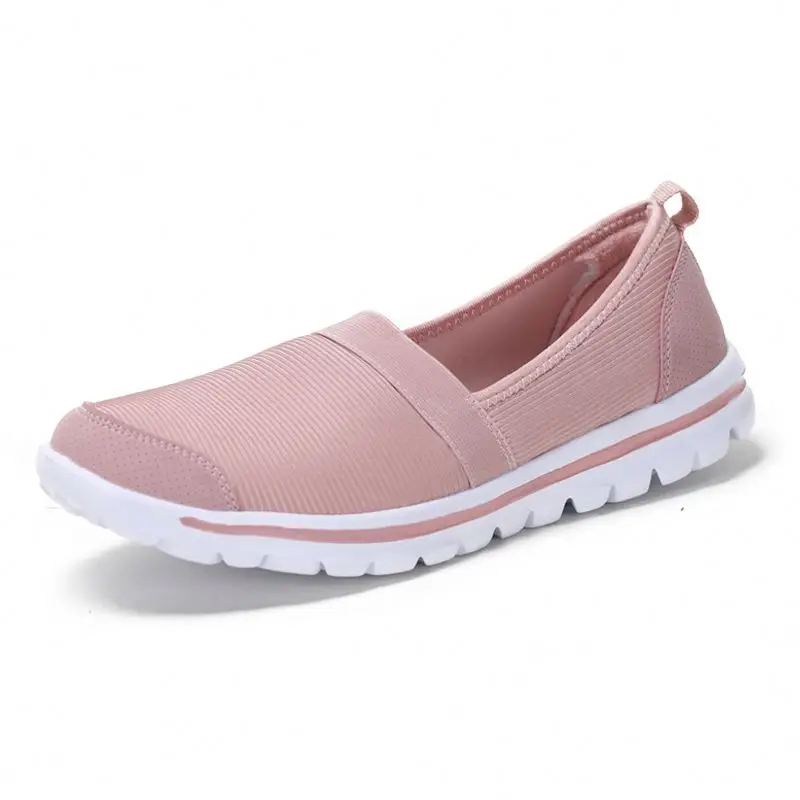 

New style for summer 2019 women flat casual shoes women fashion sneakers, Grey pink