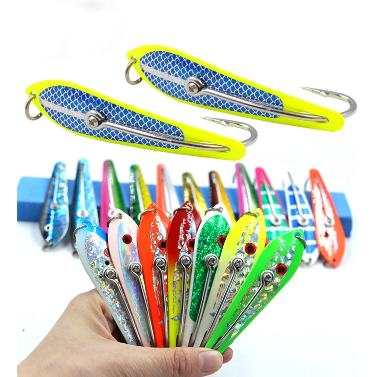 

Factory New Design Artificial Deep Sea Fishing Sequins Metal Hard Bait Big Game Trolling Fishing Spoon