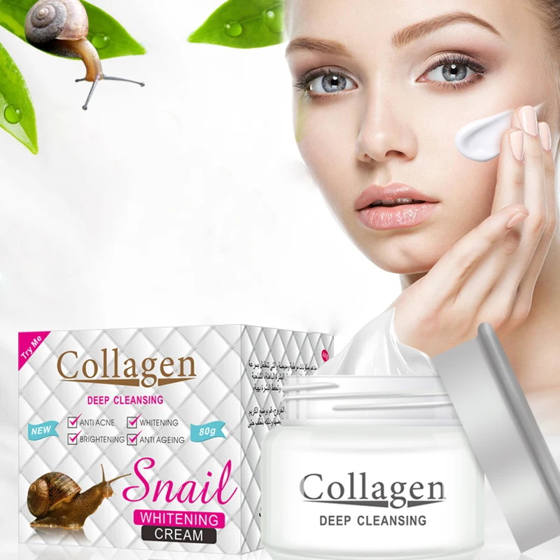 

Hot sale moisturizing remove Pimples Acne Collagen Snail White Face Cream